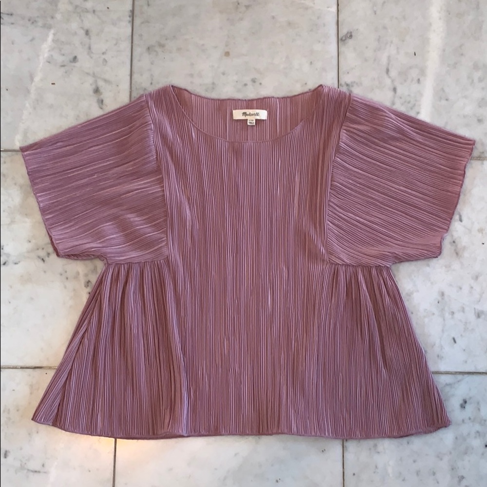 Madewell lavender chiffon top size XXS